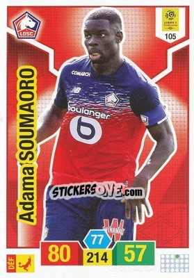 Sticker Adama Soumaoro - FOOT 2019-2020. Adrenalyn XL n. 105 - Panini