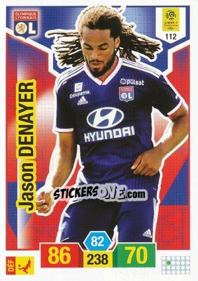 Sticker Jason Denayer - FOOT 2019-2020. Adrenalyn XL n. 112 - Panini