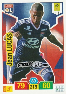 Sticker Jean Lucas - FOOT 2019-2020. Adrenalyn XL n. 114 - Panini