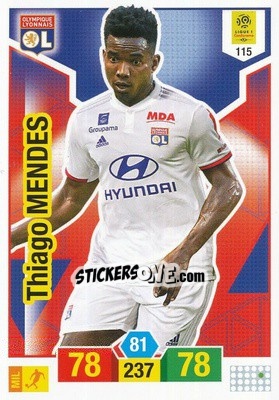 Sticker Thiago Mendes - FOOT 2019-2020. Adrenalyn XL - Panini