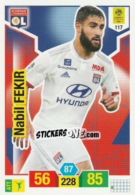 Cromo Nabil Fekir - FOOT 2019-2020. Adrenalyn XL - Panini