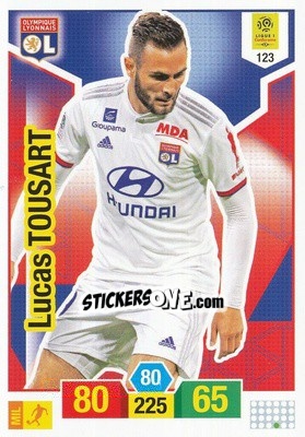 Sticker Lucas Tousart - FOOT 2019-2020. Adrenalyn XL n. 123 - Panini