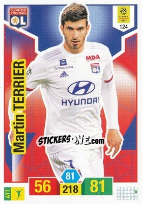 Sticker Martin Terrier - FOOT 2019-2020. Adrenalyn XL n. 124 - Panini