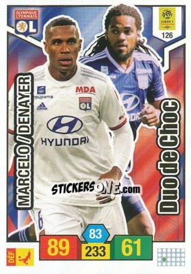 Sticker Jason Denayer / Marçal - FOOT 2019-2020. Adrenalyn XL n. 126 - Panini