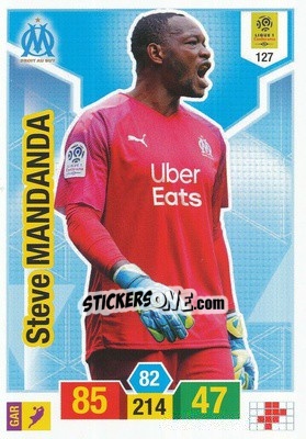 Sticker Steve Mandanda - FOOT 2019-2020. Adrenalyn XL n. 127 - Panini