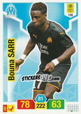 Sticker Bouna Sarr - FOOT 2019-2020. Adrenalyn XL n. 128 - Panini