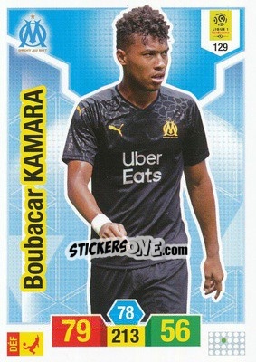 Sticker Boubacar Kamara - FOOT 2019-2020. Adrenalyn XL n. 129 - Panini