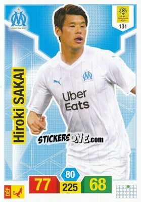 Sticker Hiroki Sakai - FOOT 2019-2020. Adrenalyn XL n. 131 - Panini