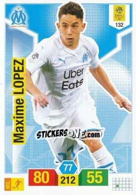 Sticker Maxime Lopez - FOOT 2019-2020. Adrenalyn XL n. 132 - Panini