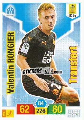 Sticker Valentin Rongier - FOOT 2019-2020. Adrenalyn XL n. 133bis - Panini
