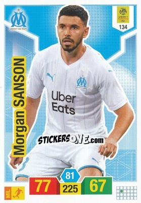 Sticker Morgan Sanson - FOOT 2019-2020. Adrenalyn XL n. 134 - Panini