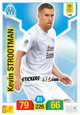 Sticker Kevin Strootman - FOOT 2019-2020. Adrenalyn XL n. 142 - Panini