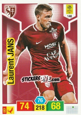 Sticker Laurent Jans - FOOT 2019-2020. Adrenalyn XL - Panini