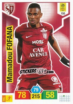 Sticker Mamadou Fofana - FOOT 2019-2020. Adrenalyn XL n. 150 - Panini
