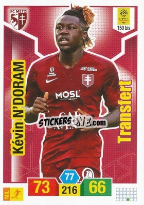 Sticker Kévin N'Doram - FOOT 2019-2020. Adrenalyn XL n. 150BIS - Panini