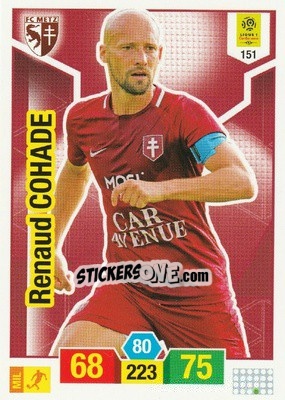 Sticker Renaud Cohade - FOOT 2019-2020. Adrenalyn XL n. 151 - Panini