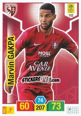 Sticker Marvin Gakpa - FOOT 2019-2020. Adrenalyn XL n. 152 - Panini