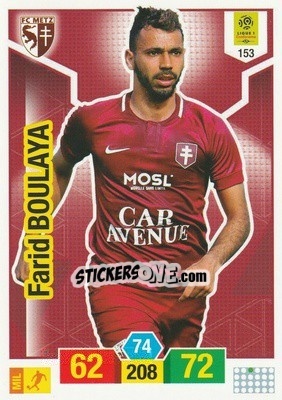 Figurina Farid Boulaya - FOOT 2019-2020. Adrenalyn XL - Panini