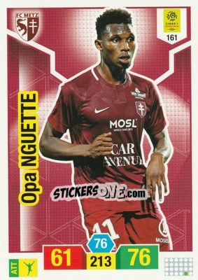 Sticker Opa Nguette - FOOT 2019-2020. Adrenalyn XL n. 161 - Panini