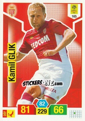 Sticker Kamil Glik - FOOT 2019-2020. Adrenalyn XL n. 165 - Panini
