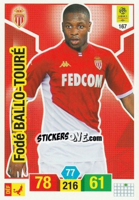 Sticker Fodé Ballo-Touré - FOOT 2019-2020. Adrenalyn XL - Panini