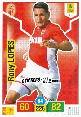 Cromo Rony Lopes - FOOT 2019-2020. Adrenalyn XL n. 170 - Panini