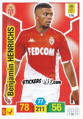 Sticker Benjamin Henrichs - FOOT 2019-2020. Adrenalyn XL n. 176 - Panini