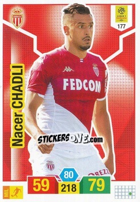 Sticker Nacer Chadli - FOOT 2019-2020. Adrenalyn XL n. 177 - Panini