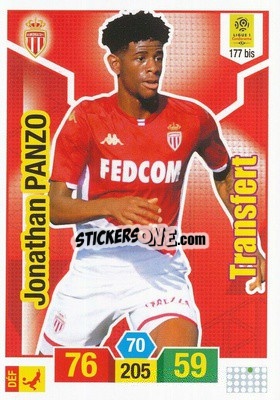 Sticker Jonathan Panzo - FOOT 2019-2020. Adrenalyn XL n. 177bis - Panini