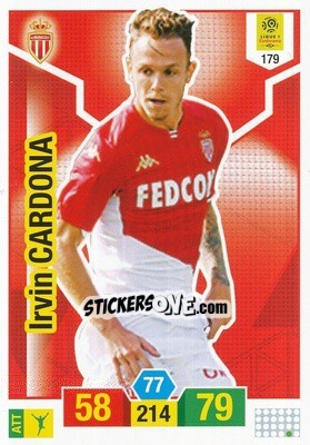 Sticker Irvin Cardona - FOOT 2019-2020. Adrenalyn XL n. 179 - Panini