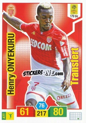 Sticker Henry Onyekuru - FOOT 2019-2020. Adrenalyn XL n. 179bis - Panini