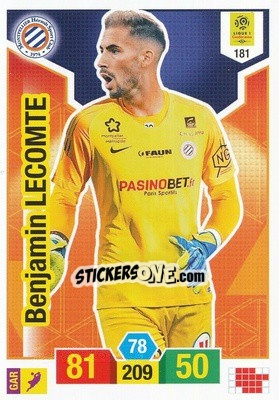 Cromo Benjamin Lecomte - FOOT 2019-2020. Adrenalyn XL - Panini