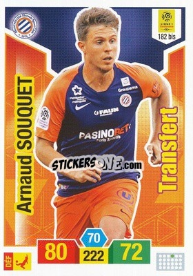 Sticker Arnaud Souquet - FOOT 2019-2020. Adrenalyn XL n. 182bis - Panini