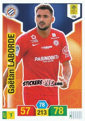 Sticker Gaëtan Laborde - FOOT 2019-2020. Adrenalyn XL - Panini