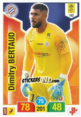 Sticker Dimitry Bertaud - FOOT 2019-2020. Adrenalyn XL n. 192 - Panini