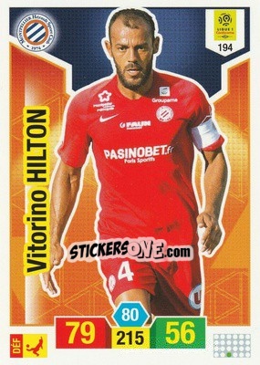 Sticker Vitorino Hilton - FOOT 2019-2020. Adrenalyn XL n. 194 - Panini