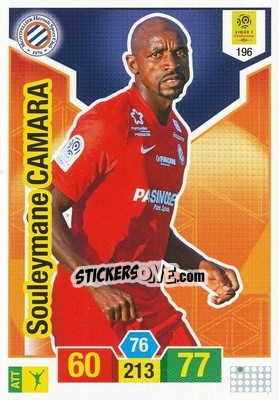 Sticker Souleymane Camara - FOOT 2019-2020. Adrenalyn XL n. 196 - Panini