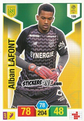 Sticker Alban Lafont - FOOT 2019-2020. Adrenalyn XL n. 199 - Panini