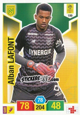 Figurina Alban Lafont - FOOT 2019-2020. Adrenalyn XL - Panini