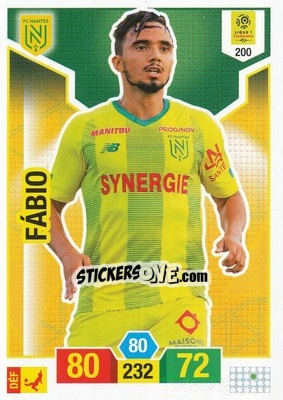 Sticker Fábio - FOOT 2019-2020. Adrenalyn XL n. 200 - Panini