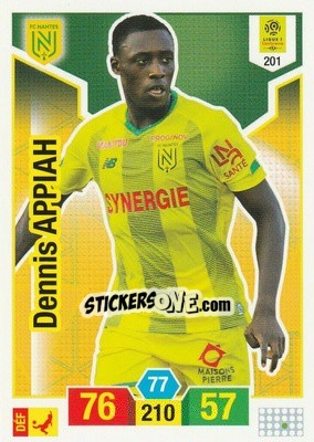 Cromo Dennis Appiah - FOOT 2019-2020. Adrenalyn XL n. 201 - Panini