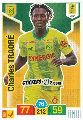 Sticker Charles Traoré - FOOT 2019-2020. Adrenalyn XL n. 202 - Panini