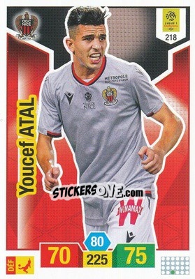 Sticker Youcef Atal - FOOT 2019-2020. Adrenalyn XL n. 218 - Panini