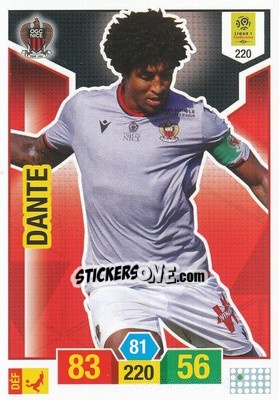 Figurina Dante - FOOT 2019-2020. Adrenalyn XL n. 220 - Panini