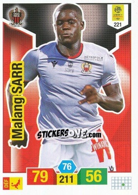 Sticker Malang Sarr - FOOT 2019-2020. Adrenalyn XL n. 221 - Panini