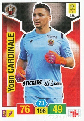 Sticker Yoan Cardinale - FOOT 2019-2020. Adrenalyn XL n. 228 - Panini