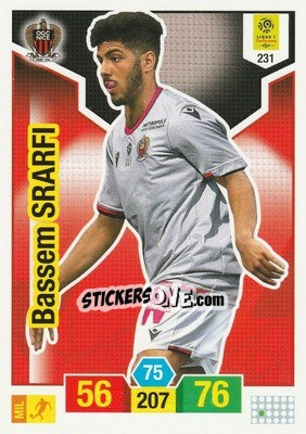 Sticker Bassem Srarfi - FOOT 2019-2020. Adrenalyn XL n. 231 - Panini