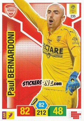 Sticker Paul Bernardoni - FOOT 2019-2020. Adrenalyn XL - Panini