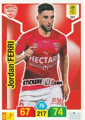 Sticker Jordan Ferri - FOOT 2019-2020. Adrenalyn XL n. 241 - Panini