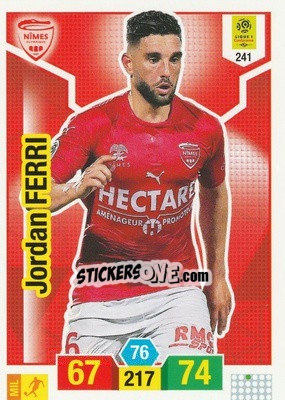 Figurina Jordan Ferri - FOOT 2019-2020. Adrenalyn XL - Panini